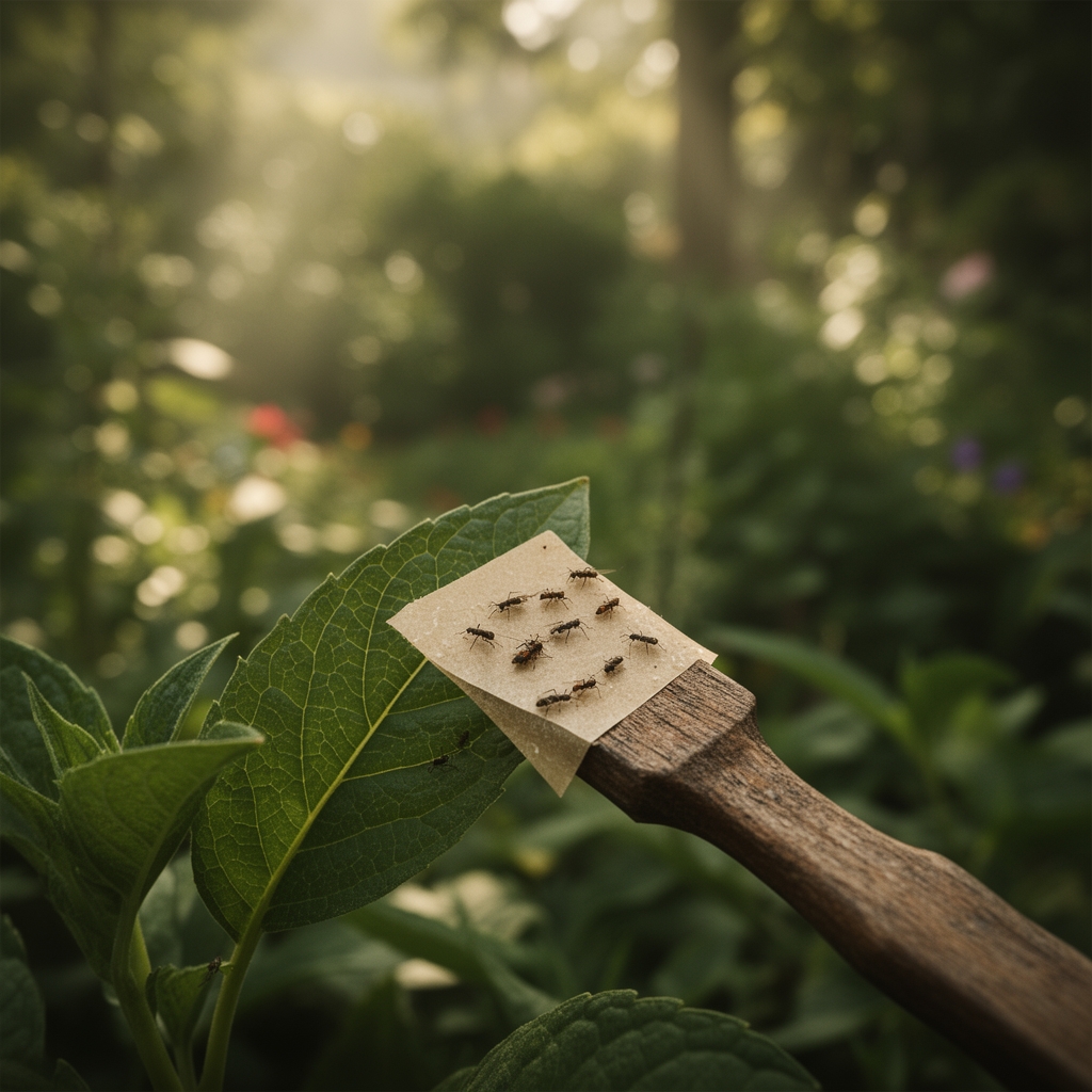 Using a sticky trap for indoor pest monitoring