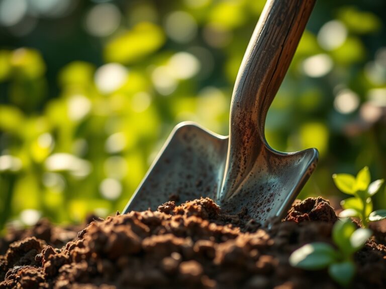 How to prepare a shovel for digging in clay soil