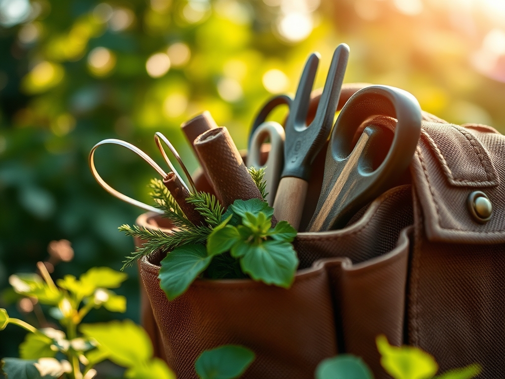 How to prepare a tool bag for mobile gardening
