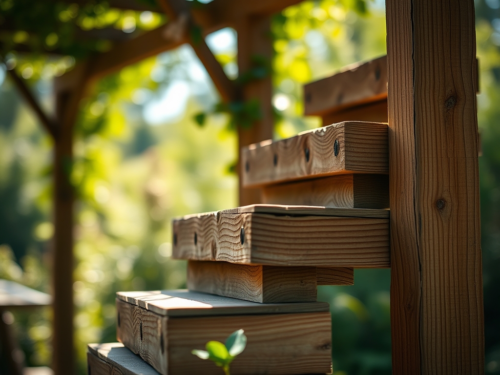 Steps for building a garden pergola