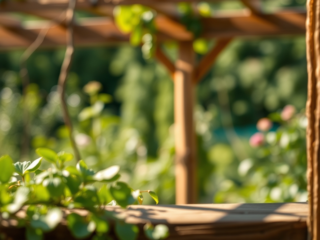 Steps for building a vegetable garden pergola