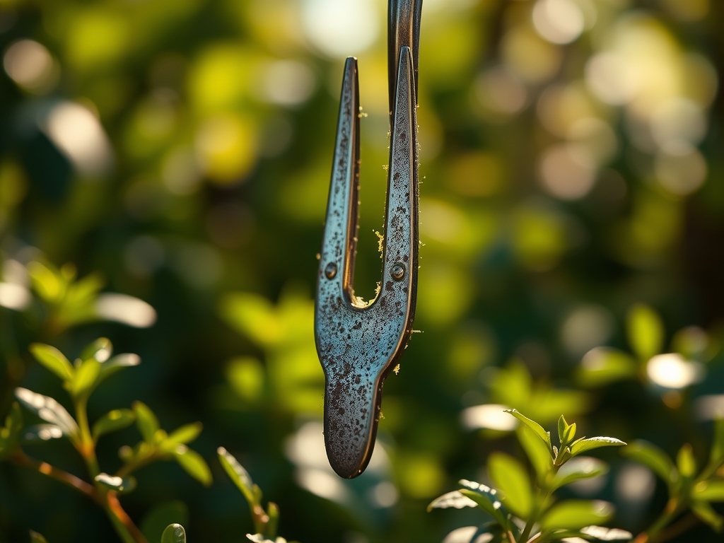 Steps for cleaning a garden fork after use