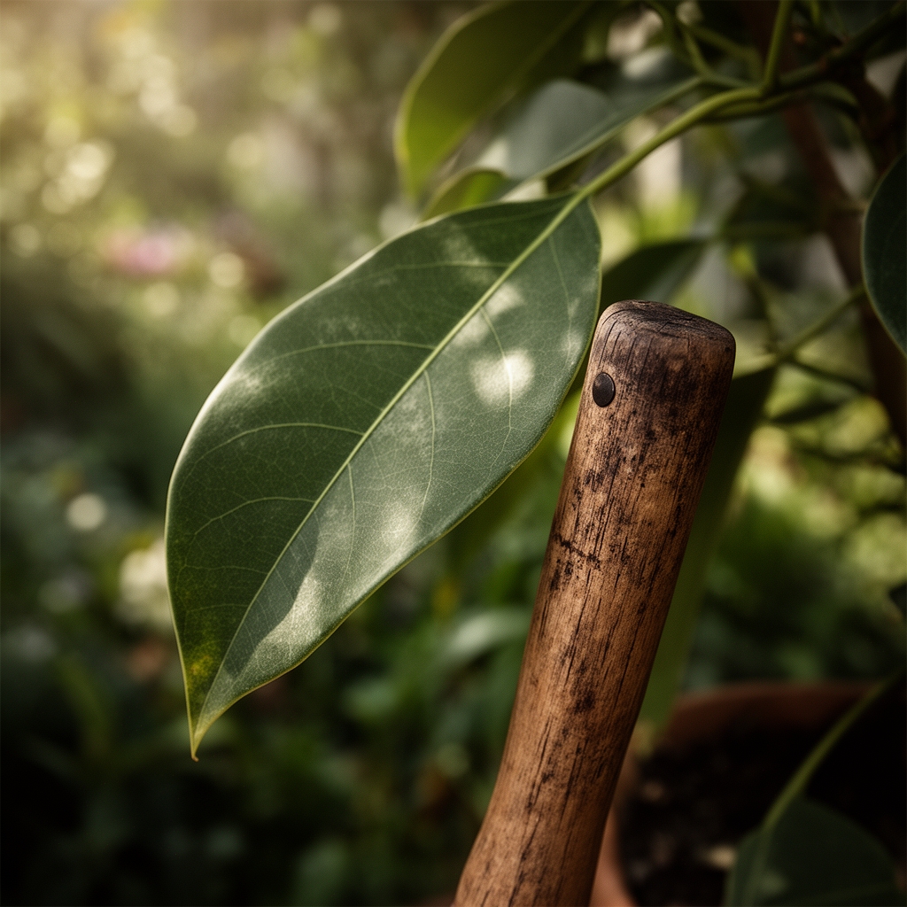 Steps for fixing a leaning indoor plant