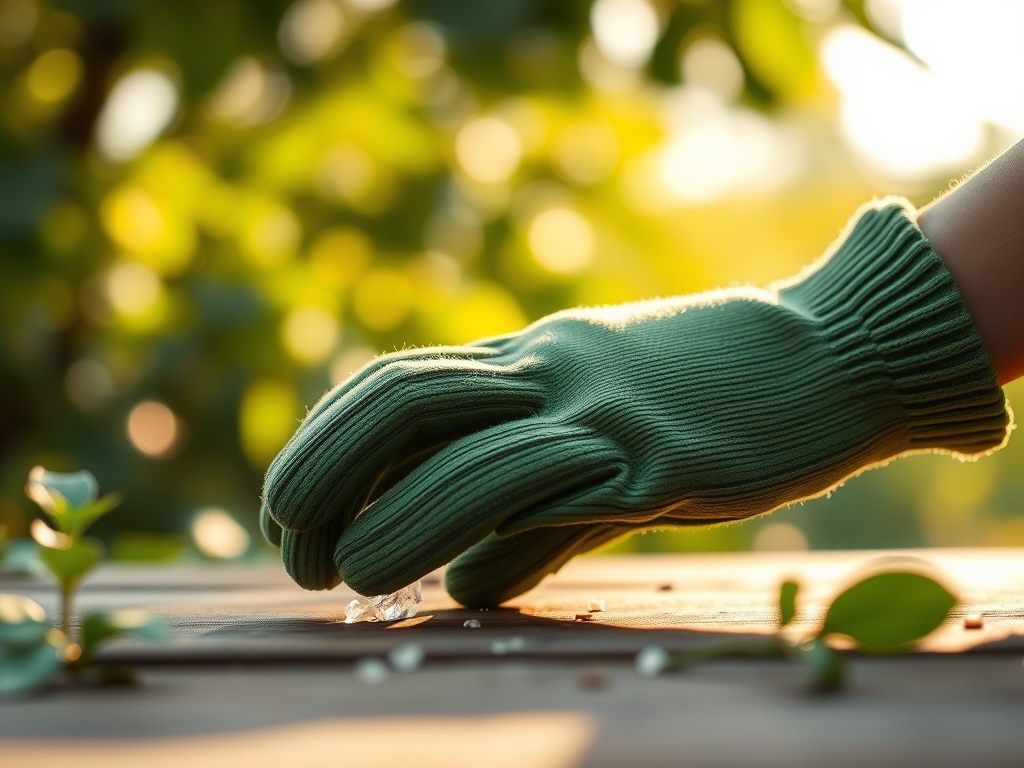 Steps for sanitizing garden gloves without damage