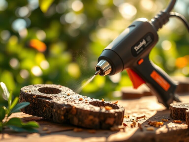 Using a heat gun for removing old tool labels
