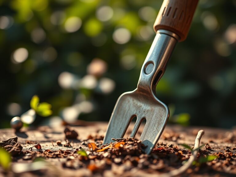 Using a maintenance list for garden tools